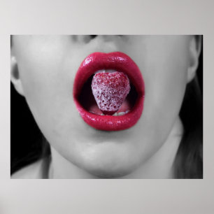 Erdbeerlips Poster