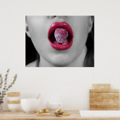 Erdbeerlips Poster (Küche)