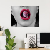 Erdbeerlips Poster (Heimbüro)