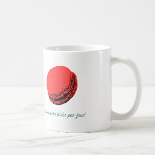 Erdbeermacarons Kaffeetasse