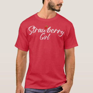 Erdbeermädchen, rötlich, süße Mädchen wie Erdbeere T-Shirt