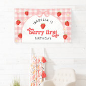 Erdbeermädchen zum 1. Geburtstag  Banner (Insitu)
