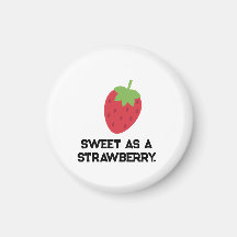 Erdbeermagnet | Süßer Frucht-Magnet