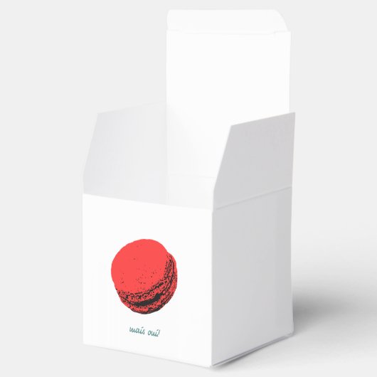 Erdbeermakaroon Geschenkschachtel (Geöffnet)