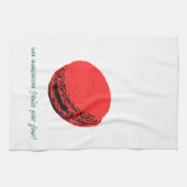 Erdbeermakaroon Geschirrtuch (Horizontal)