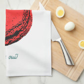 Erdbeermakaroon Geschirrtuch (Viertel Falte)