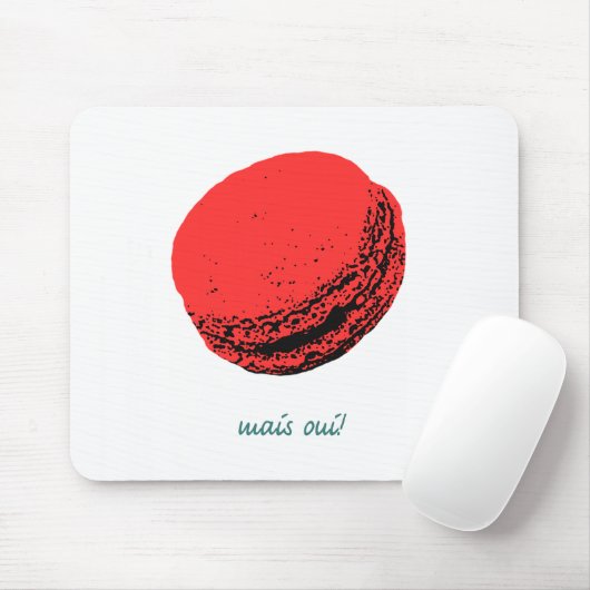 Erdbeermakaroon Mousepad (Mit Mouse)