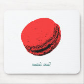 Erdbeermakaroon Mousepad (Vorne)