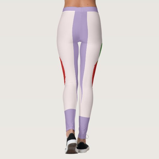 Erdbeermalerei Leggings (Rückseite)