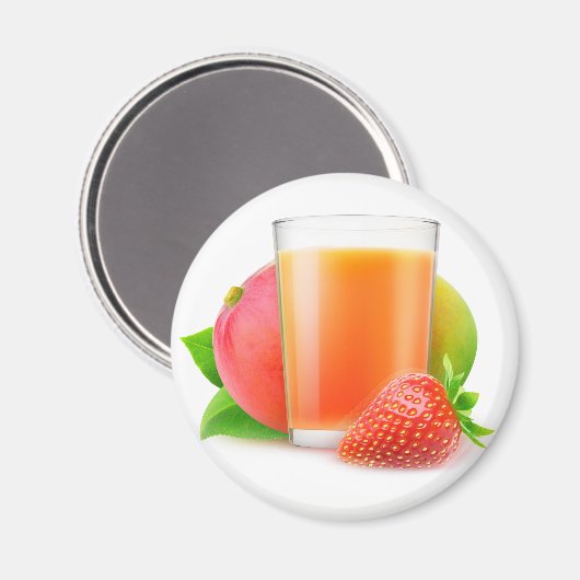 Erdbeermango-Smoothie Magnet (Vorderseite/Rückseite)