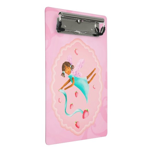 Erdbeermärchen Mini Klemmbrett (Schrägansicht)