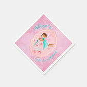 Erdbeermärchen personalisiert Paper Napkin Serviette (Ecke)