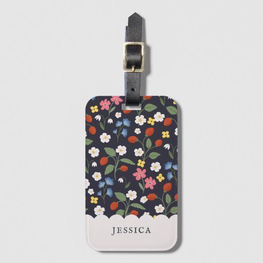 Erdbeermarinade Gepäckanhänger (Vorderseite Vertikal)