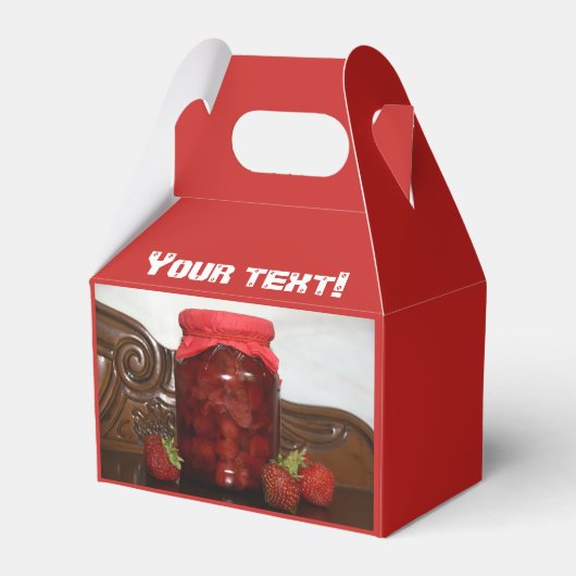 Erdbeermarmelade Geschenkschachtel (Vorderseite)
