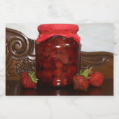 Erdbeermarmelade Lebensmitteletikett (Einzelnes Label)