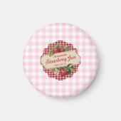 Erdbeermarmelade Magnet (Vorne)