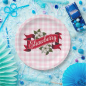 Erdbeermarmelade Pappteller (Party)
