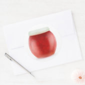 Erdbeermarmelade Runder Aufkleber (Umschlag)