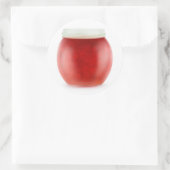 Erdbeermarmelade Runder Aufkleber (Tasche)