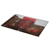 Erdbeermarmelade Schneidebrett (Ecke)