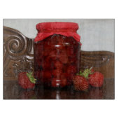 Erdbeermarmelade Schneidebrett (Vorderseite)