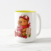 Erdbeermilch Capybara | Süßer Kawaii Capybara Dr