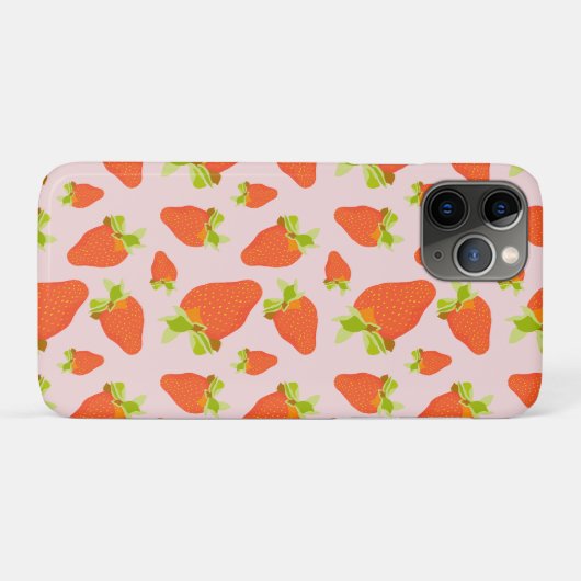 Erdbeermilch Case-Mate iPhone Hülle (Rückseite (Horizontal))