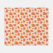 Erdbeermilch Fleecedecke (Vorderseite (Horizontal))