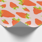 Erdbeermilch Geschenkpapier (Ecke)