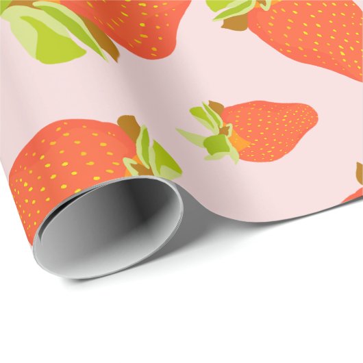 Erdbeermilch Geschenkpapier (Rolleneckpunkt)