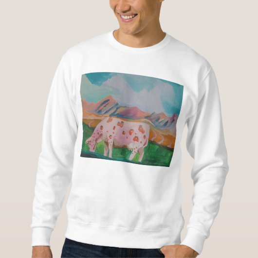 Erdbeermilch-Kuh durch Stephen R. Sweatshirt (Vorderseite)