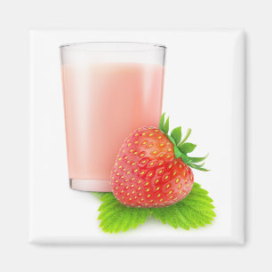 Erdbeermilch Magnet