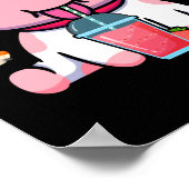 Erdbeermilch Niedlich Kawaii Ästhetik Rosa Kuh Poster (Ecke)