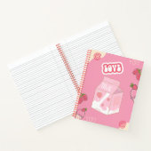 Erdbeermilch niedlich 💗 🥛 🍓 notizblock (Innenseite)