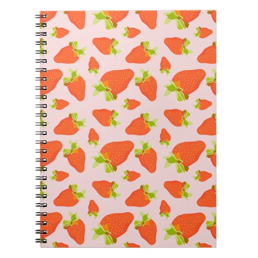 Erdbeermilch Notizblock (Vorderseite)