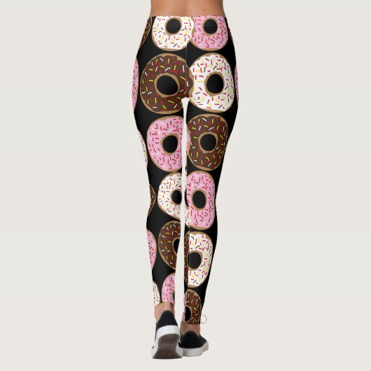 Erdbeermilch Schokolade Donut Leggings (Rückseite)