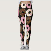 Erdbeermilch Schokolade Donut Leggings (Vorderseite)