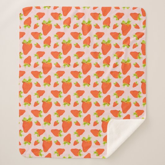 Erdbeermilch Sherpadecke (Vorderseite)