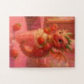 Erdbeermilchshake-Drache Puzzle (Horizontal)