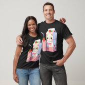 Erdbeermilchshake-Katze 3 T-Shirt (Unisex)