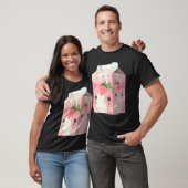 Erdbeermilchshake-Katze 4 T-Shirt (Unisex)