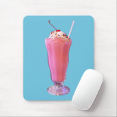 Erdbeermilchshake Mousepad (Mit Mouse)