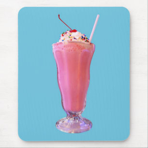Erdbeermilchshake Mousepad