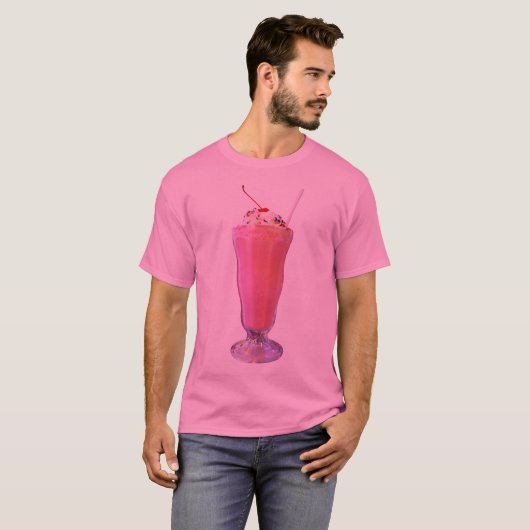 Erdbeermilchshake T-Shirt (Vorne ganz)