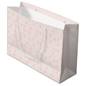 Erdbeerminimalismus Große Geschenktüte (Vorderseite Schrägansicht)
