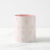 Erdbeerminimalismus Tasse (Zentrum)