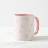 Erdbeerminimalismus Tasse (VorderseiteRechts)