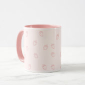 Erdbeerminimalismus Tasse (Vorderseite Links)