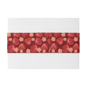 Erdbeermuster 2 2 einladungsbanderole (Rückseitenbeispiel)
