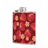 Erdbeermuster 2 2 flachmann (Links)